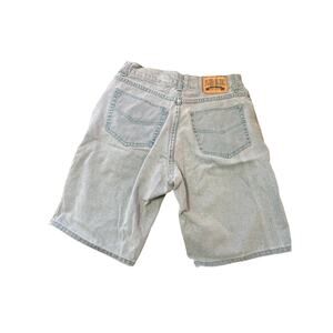 Vintage Y2K Fluid Blues Cotton High Rise Light Blue Shorts W28